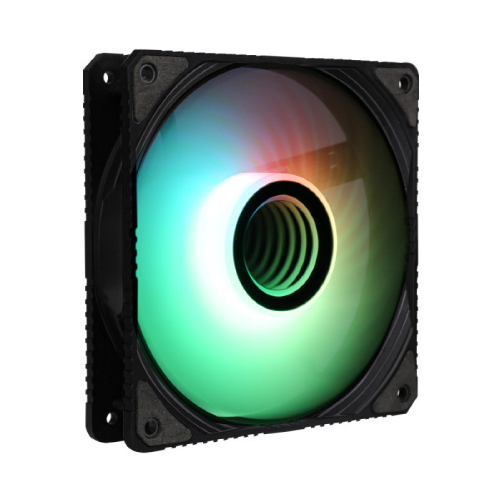 Корпусний вентилятор 2E GAMING Air Cool Infinity ACF120IW-ARGB, 120мм, 1200rpm, 3pin, 3pin +5VARGB, 23dBa, чорний