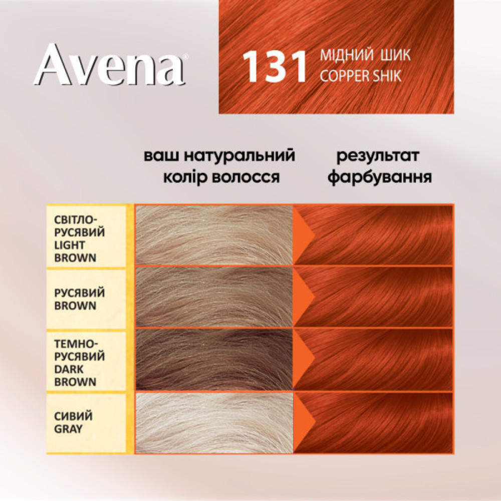 Фарба для волосся Acme Color Avena Gloss Color Стійка 131 - Мідний шик (4823115502742)