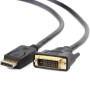 Кабель мультимедійний DisplayPort M to DVI M 1.8m 24+1pin Cablexpert (CC-DPM-DVIM-1.8М/CC-DPM-DVIM-6)