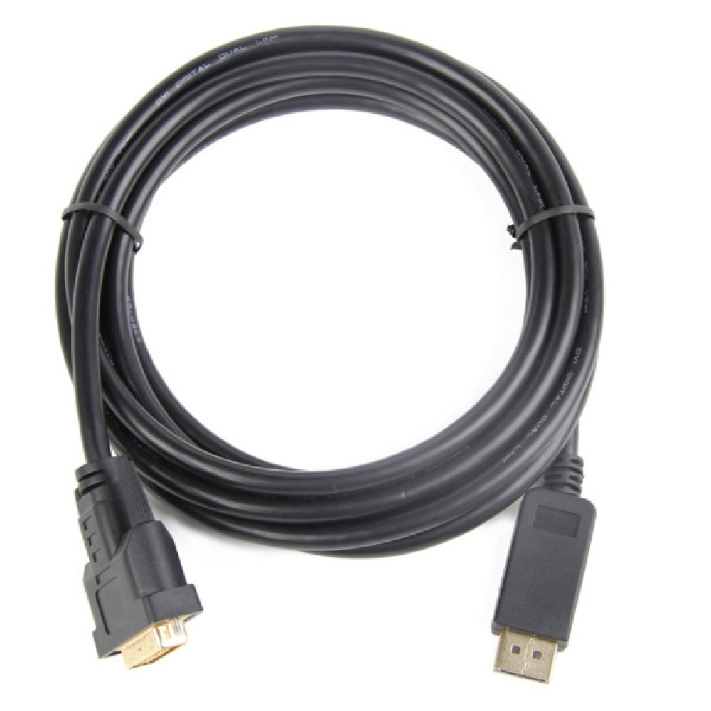 Кабель мультимедійний DisplayPort M to DVI M 1.8m 24+1pin Cablexpert (CC-DPM-DVIM-1.8М/CC-DPM-DVIM-6)