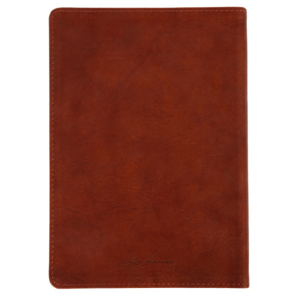 Тижневик Leo planner А5 датований 2026 "Case", інтегральний, коричневий, 368 сторінок (252659)