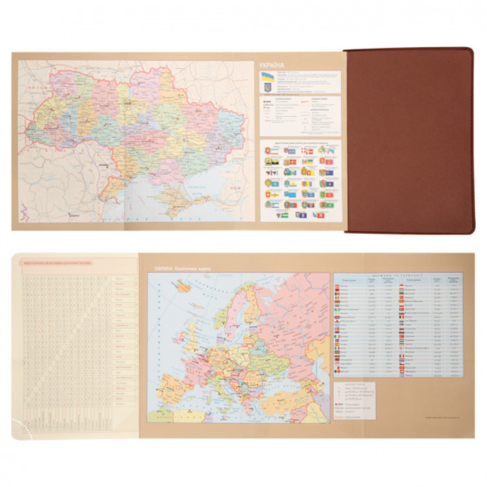Тижневик Leo planner А5 датований 2026 "Case", інтегральний, коричневий, 368 сторінок (252659)