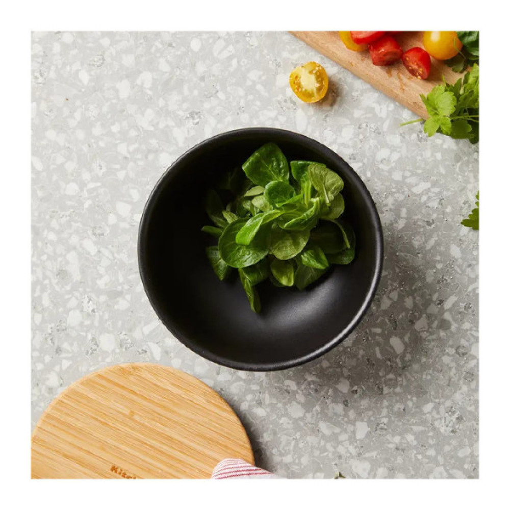 Миска KitchenAid Matte Oven-to-table з чорного керамограніту з кришкою (CC004972-001)