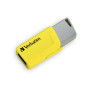 USB флеш накопичувач Verbatim 3x16GB Store 'n' Click Red/Blue/Yellow USB 3.2 (49306)