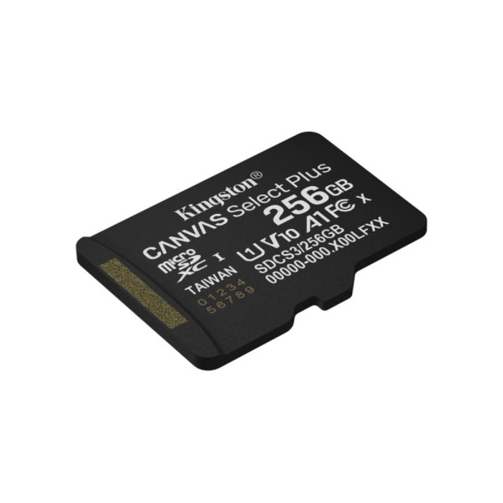 Карта пам'яті Kingston 256GB microSDXC class 10 UHS-I U3 V30 A1 Canvas Select Plus (SDCS3/256GBSP)