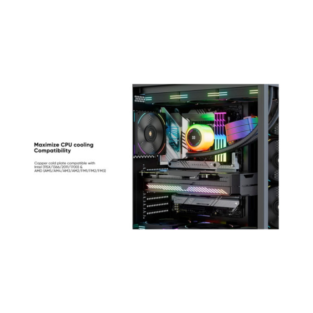 Система рідинного охолодження 1stPlayer CC-360-BK