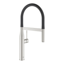 Змішувач для кухні Grohe Essence, довж.виливу - 240мм, поворотний/гнучкий, 1важіль, супер сталь