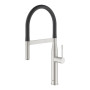 Змішувач для кухні Grohe Essence, довж.виливу - 240мм, поворотний/гнучкий, 1важіль, супер сталь