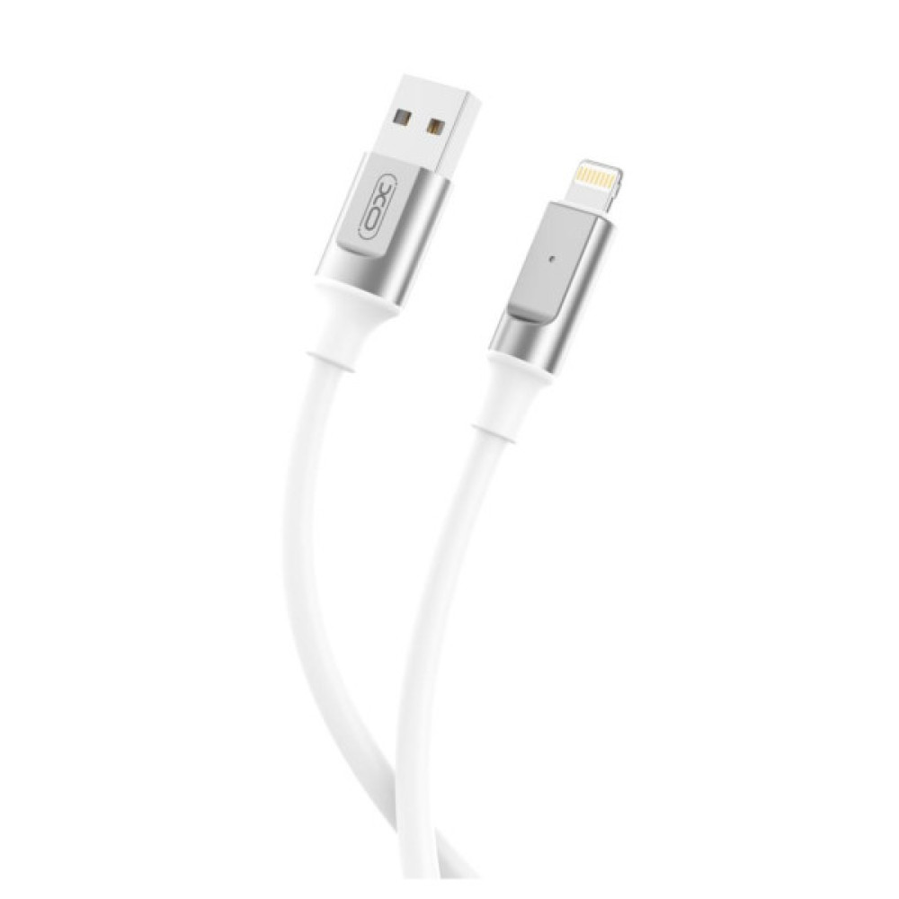 Дата кабель USB 2.0 AM to Lightning 1.0m 6A silicone white XO (NB251_L_White)
