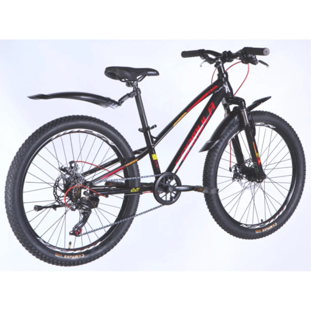 Велосипед Formula 24" ACID DD FR рама-11" AL 2026 чорний з червоним (OPS-FR-24-439)