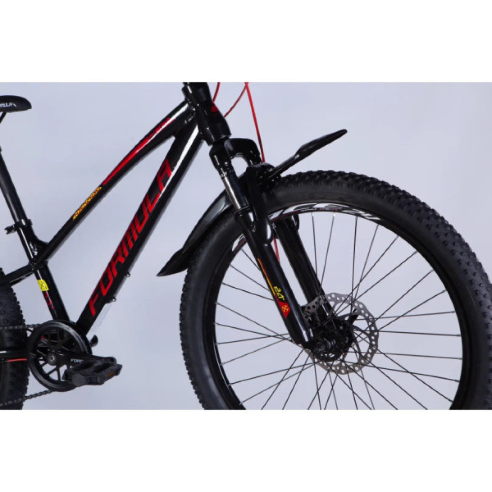 Велосипед Formula 24" ACID DD FR рама-11" AL 2026 чорний з червоним (OPS-FR-24-439)