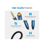 Кабель мультимедійний 3.5mm M to 3.5mm F 1.0m AV118 blue Ugreen (40673)