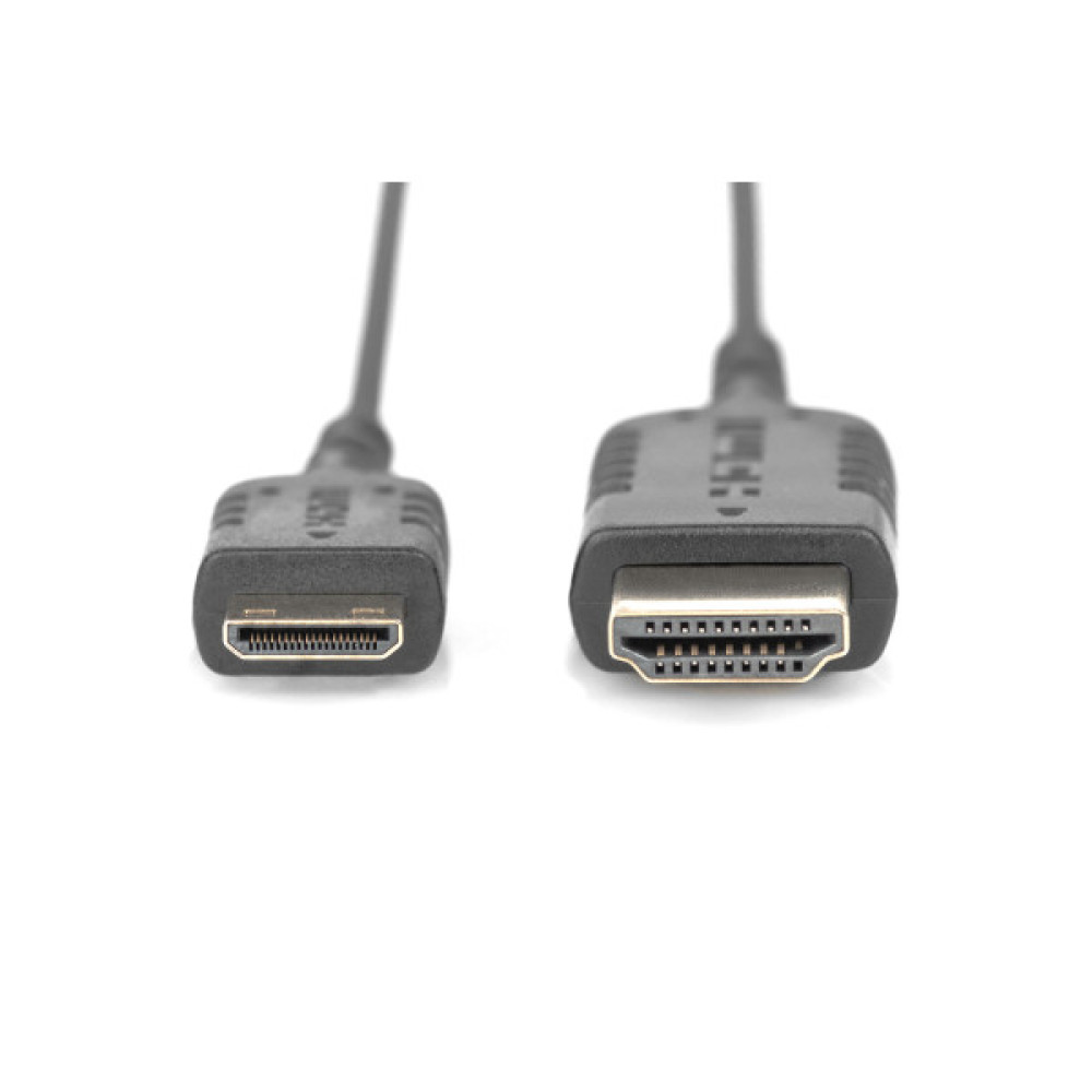 Кабель DIGITUS HDMI-miniHDMI (AM/СM), Ultra HD, 2.0м, чорний