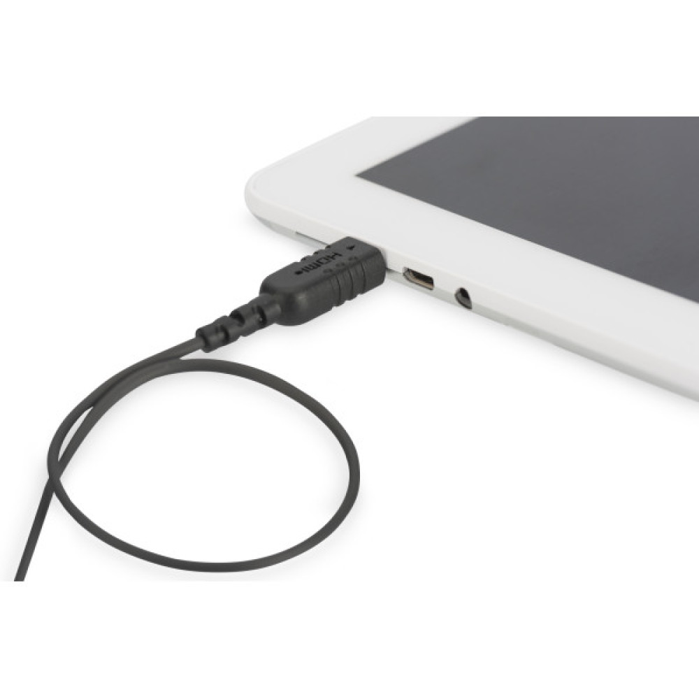 Кабель DIGITUS HDMI-miniHDMI (AM/СM), Ultra HD, 2.0м, чорний