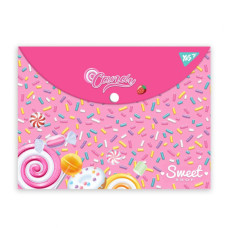 Папка - конверт Yes на кнопці А4 Sweet Cream (492015)