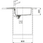 Мийка кухонна Franke Urban, фраграніт, прямокутник, з крилом, 780х500х220мм, чаша - 1, врізна, оборотна, UBG 611-78 XL, чорний матовий Мийка кухонна Franke Urban, фраграніт, прямокутник, з крилом, 780х500х220мм, чаша - 1, врізна, оборотна, UBG 611-78 XL, чорний матовий