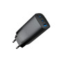 Зарядний пристрій Gembird USB-A + 2xType-C (PD18W + QC3.0 27W) black (TA-UC-PDQC65-01-BK) Зарядний пристрій Gembird USB-A + 2xType-C (PD18W + QC3.0 27W) black (TA-UC-PDQC65-01-BK)
