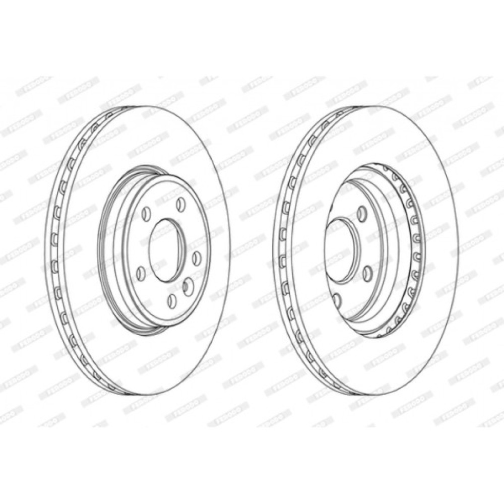 Гальмівний диск FERODO DDF1663C Гальмівний диск FERODO DDF1663C