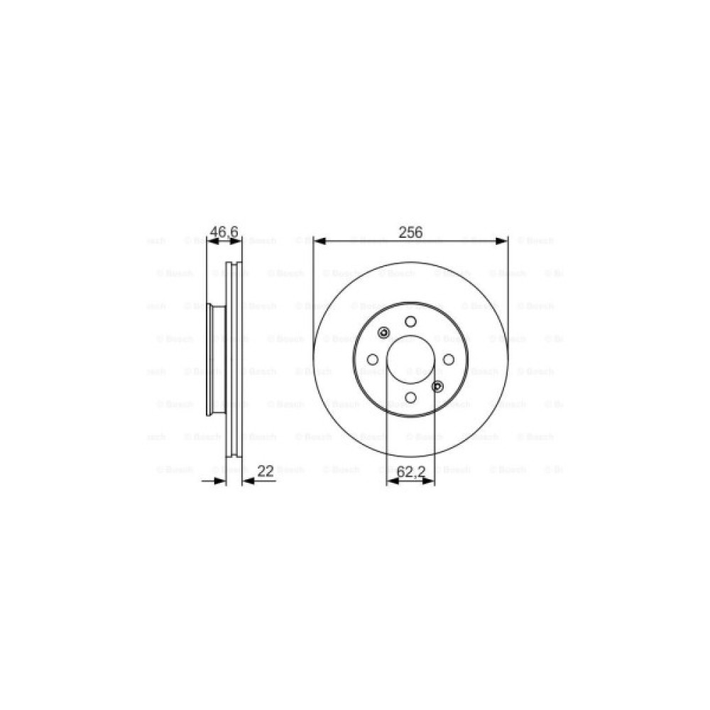 Гальмівний диск Bosch 0 986 479 R77