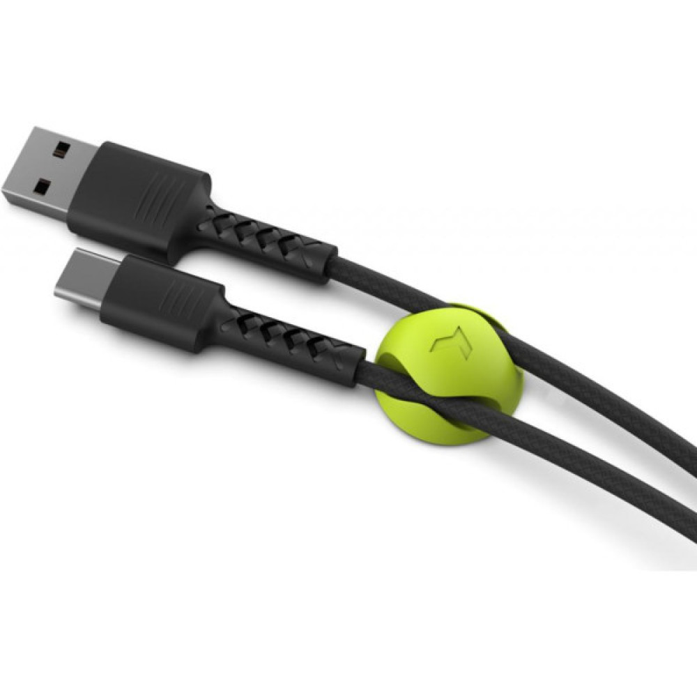 Дата кабель USB 2.0 AM to USB-C 1.0m Soft black Pixus (4897058530919)