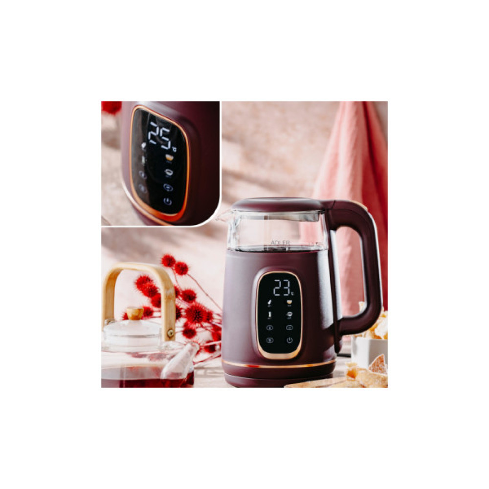 Електрочайник Adler AD 1305 burgundy