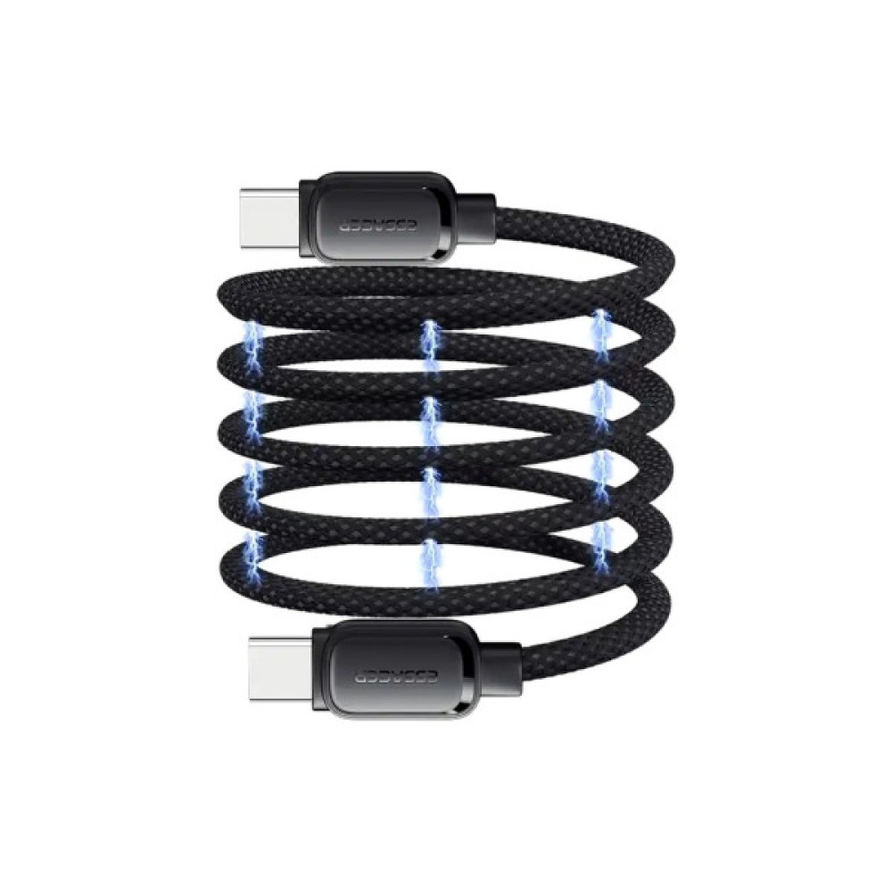 Дата кабель USB-C to USB-C 1.0m 100W black Essager (EXCTT1-TD01-P)