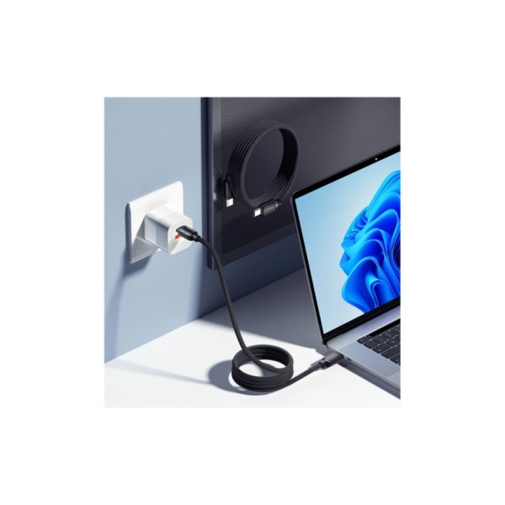 Дата кабель USB-C to USB-C 1.0m 100W black Essager (EXCTT1-TD01-P)