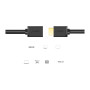 Кабель мультимедійний HDMI M to HDMI F 1.0m HD107 black Ugreen (10141)