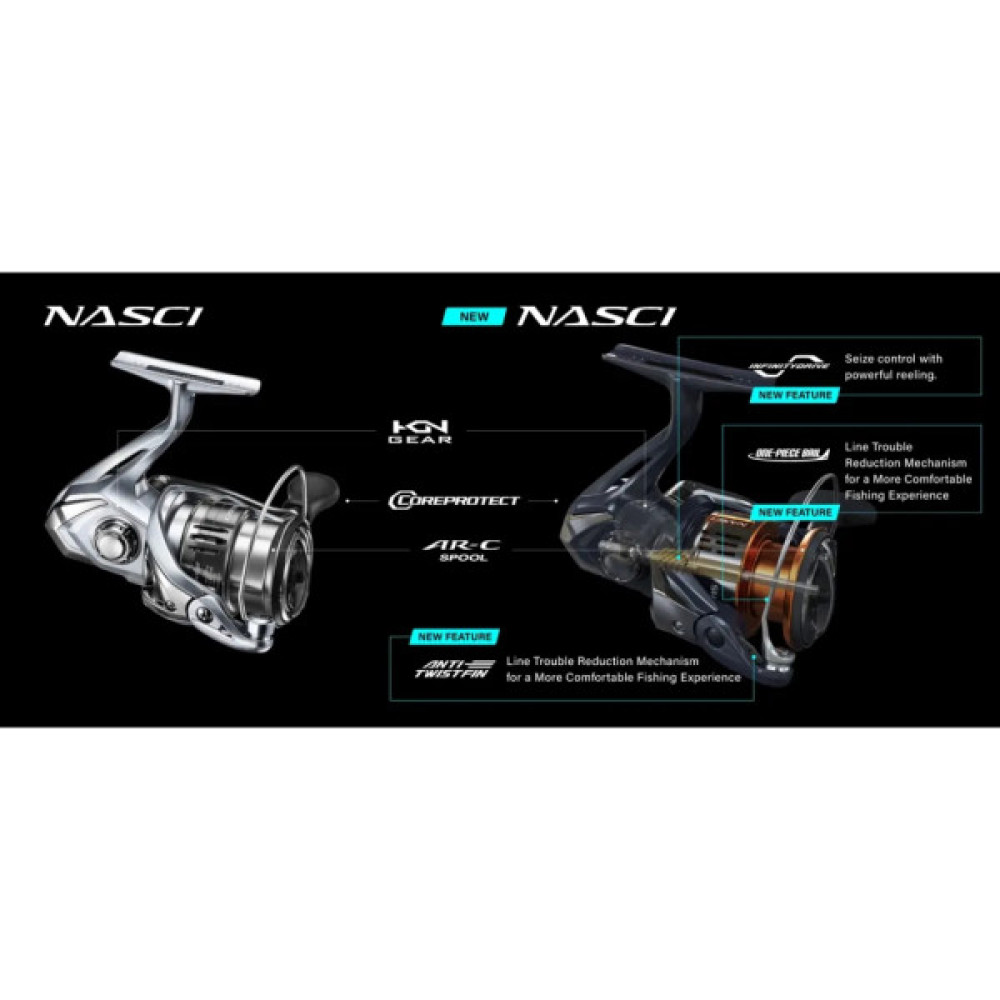 Котушка Shimano Nasci FD 4000 5+1BB 4.71 (NAS4000FD)