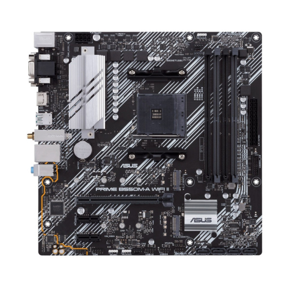 Материнcька плата ASUS PRIME B550M-A WIFI II sAM4 B550 4xDDR4 M.2 HDMI DP D-Sub Wi-Fi BT mATX