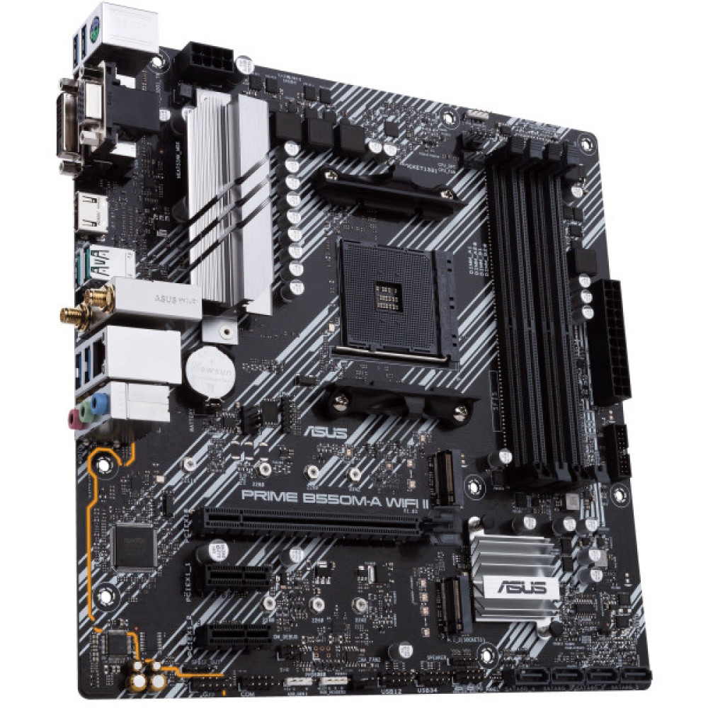 Материнcька плата ASUS PRIME B550M-A WIFI II sAM4 B550 4xDDR4 M.2 HDMI DP D-Sub Wi-Fi BT mATX