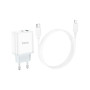 Зарядний пристрій HOCO C105A Stage 1xUSB-C PD20W + 1xUSB QC3.0 + cable USB-C to Lightning White (6931474782939) Зарядний пристрій HOCO C105A Stage 1xUSB-C PD20W + 1xUSB QC3.0 + cable USB-C to Lightning White (6931474782939)