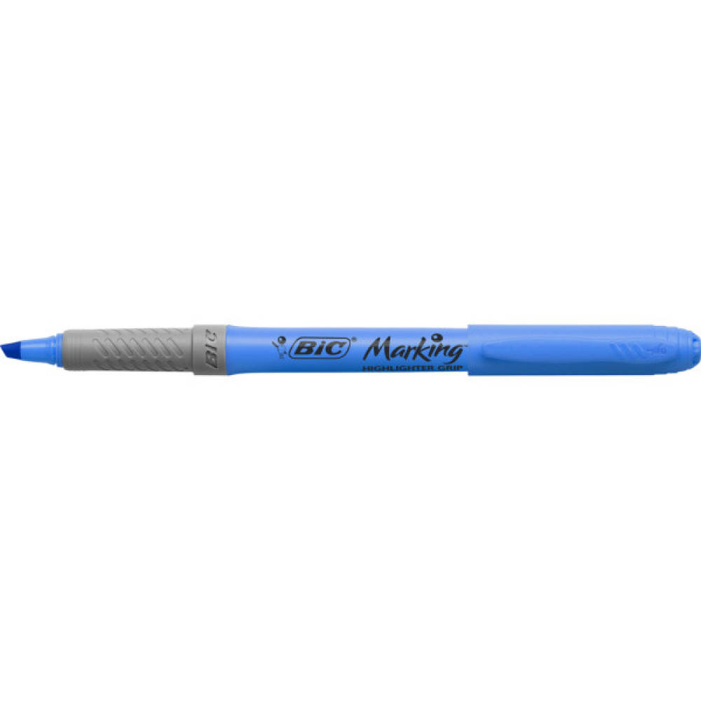 Маркер Bic текстовиділювач Grip, блакитний (bc811931)