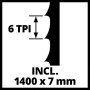 Пила стрічкова Einhell TC-SB 200/1, 250 Вт, 1400 об/хв, 900 м/хв, стіл 305x305 мм, виліт 200 мм, 15.8 кг Пила стрічкова Einhell TC-SB 200/1, 250 Вт, 1400 об/хв, 900 м/хв, стіл 305x305 мм, виліт 200 мм, 15.8 кг