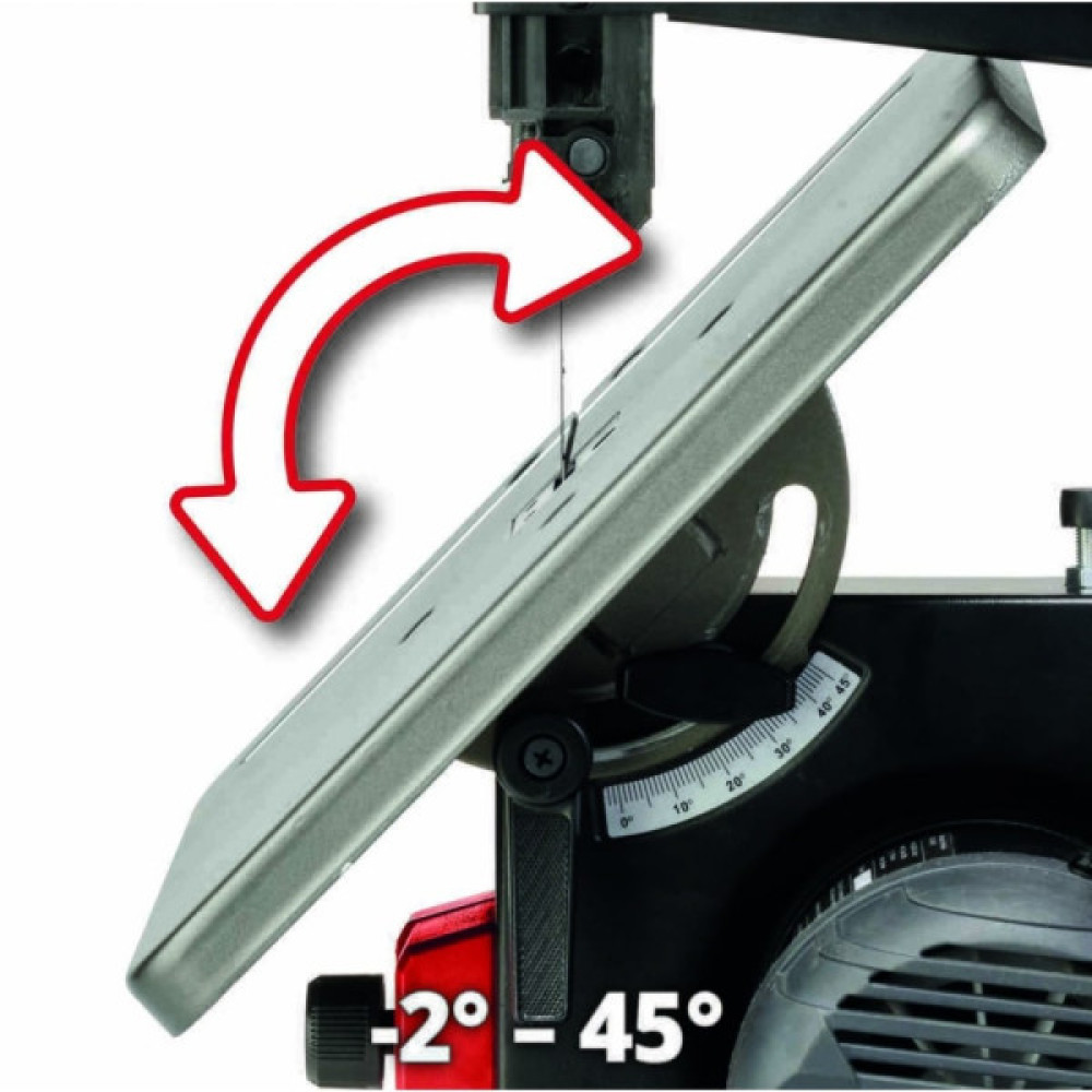 Пила стрічкова Einhell TC-SB 200/1, 250 Вт, 1400 об/хв, 900 м/хв, стіл 305x305 мм, виліт 200 мм, 15.8 кг