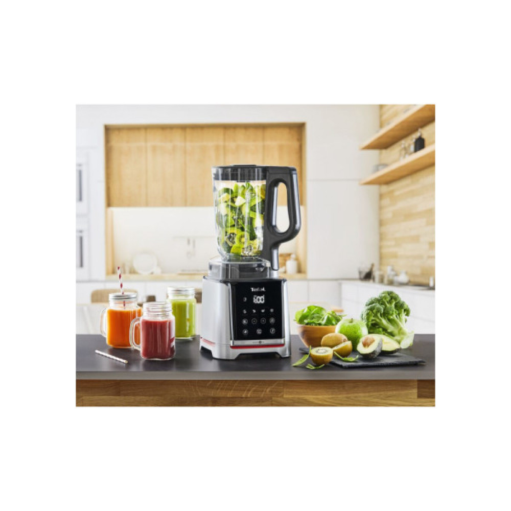 Блендер Tefal стаціонарний InfinyMix + 1600Вт, чаша-1750мл, стакан 600мл, сріблясто-чорний