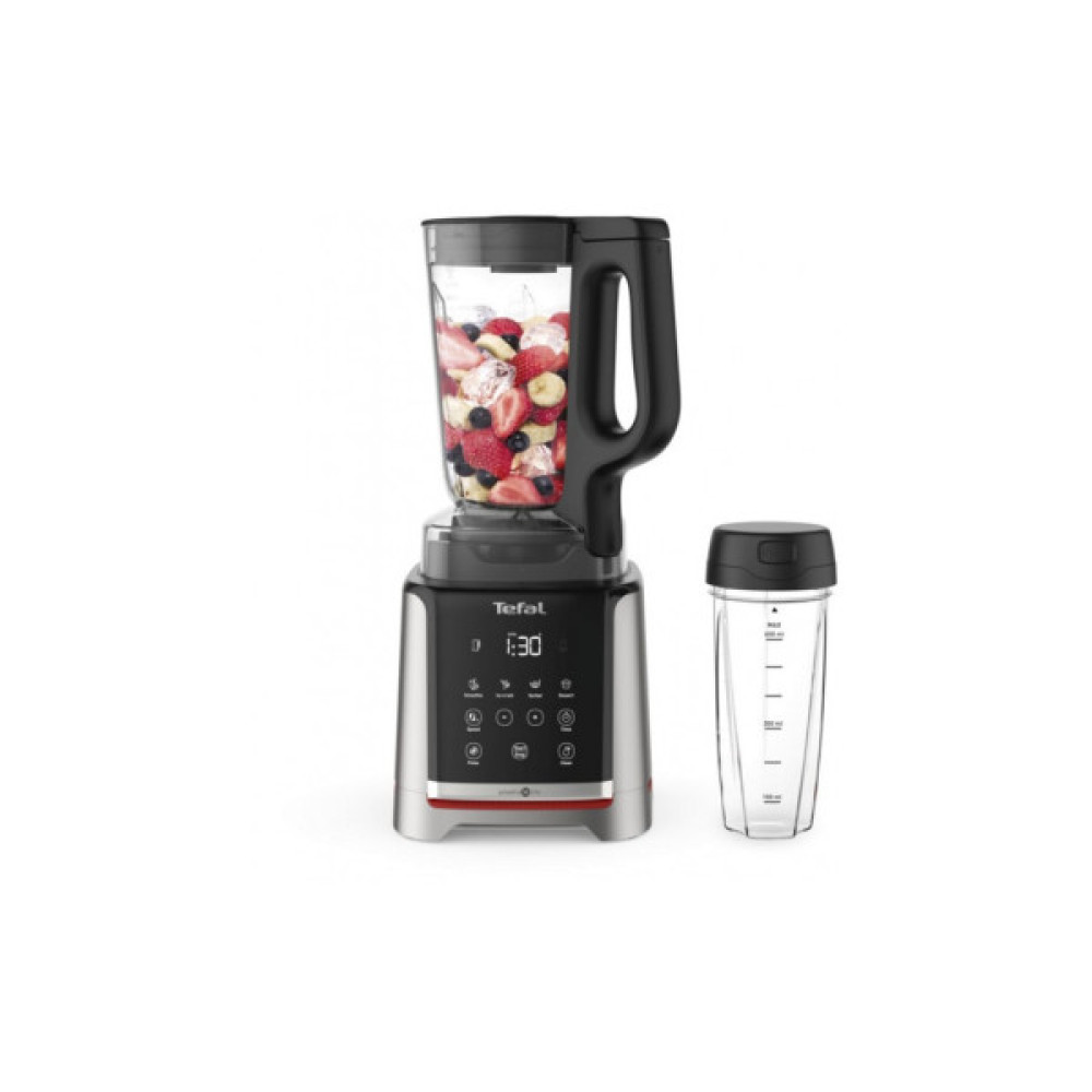 Блендер Tefal стаціонарний InfinyMix + 1600Вт, чаша-1750мл, стакан 600мл, сріблясто-чорний