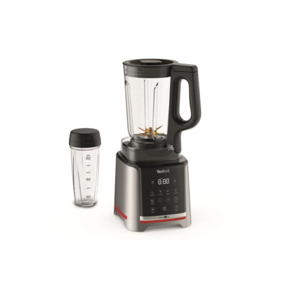 Блендер Tefal стаціонарний InfinyMix + 1600Вт, чаша-1750мл, стакан 600мл, сріблясто-чорний