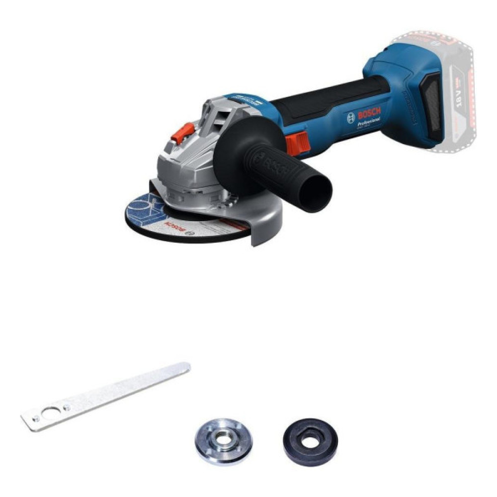 Шліфувальна машина Bosch GWS 18V-8 125мм, 11000об/хв, 1.6кг (без АКБ та ЗП) (0.601.9N9.000)
