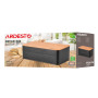 Хлібниця ARDESTO Midori 33х18х12см, метал, бамбук, чорний (AR0912BB)