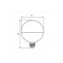 Лампочка Eurolamp G95 8W E27 2700K (LED-G95-08273(Amber)) Лампочка Eurolamp G95 8W E27 2700K (LED-G95-08273(Amber))