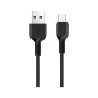 Дата кабель USB 2.0 AM to USB-C 2.0m 3A X20 black HOCO (6957531068907)
