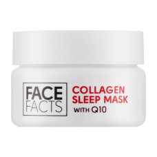 Маска для обличчя Face Facts Collagen & Q10 Sleep Mask Нічна з колагеном та коензимом Q10 50 мл (5031413917185)