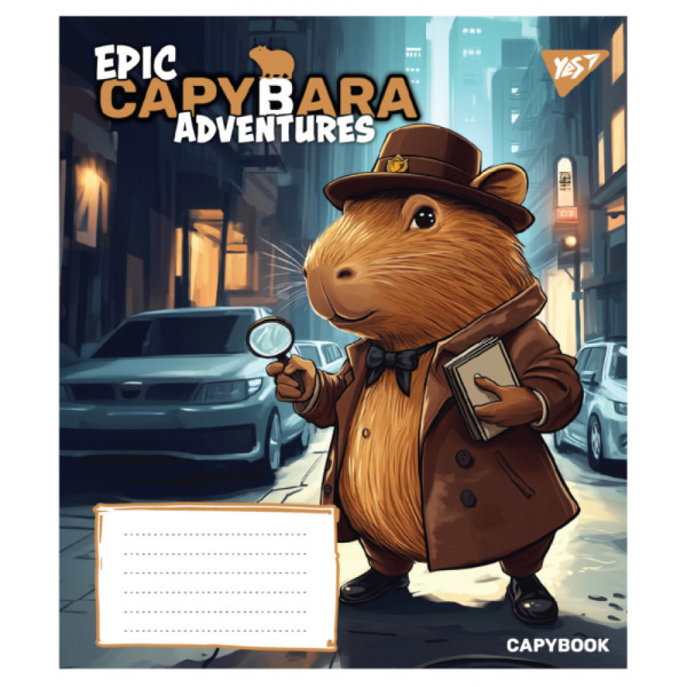 Зошит Yes Epic Capybara А5 24 аркушів клітинка (767796)