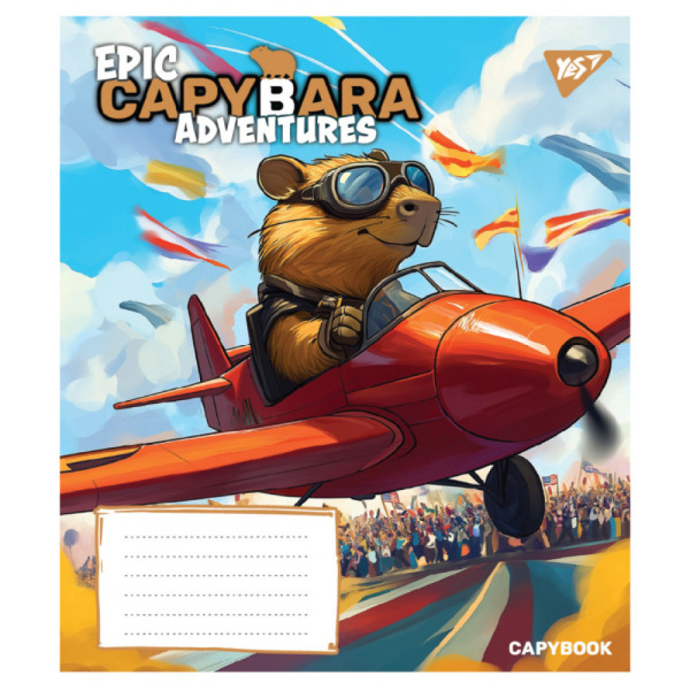 Зошит Yes Epic Capybara А5 24 аркушів клітинка (767796)