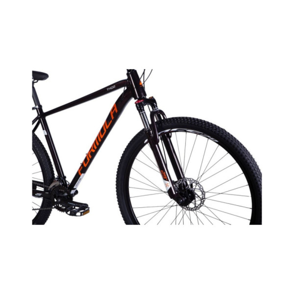 Велосипед Formula 29" THOR DD рама-17" AL 2025 чорний з помаран (OPS-FR-29-348)