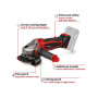 Шліфувальна машина Einhell TE-AG 18/125-2 Li-Solo, 18V, 125мм, 8500об/хв, 1.69кг (без АКБ та ЗП) (4431168)