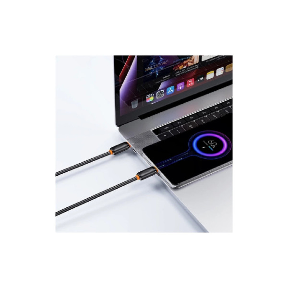 Дата кабель USB-C to USB-C 1.0m 60w black XO (NB-Q302B-CC.black)