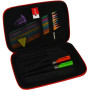 Пенал Cool For School з тисненням 1 відділення Чорний (QT-5669-Black) Пенал Cool For School з тисненням 1 відділення Чорний (QT-5669-Black)