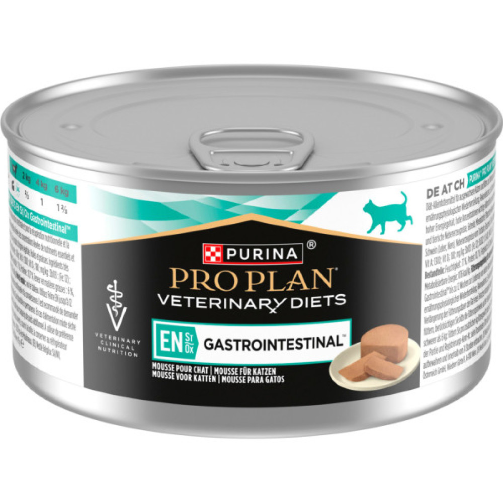 Вологий корм для кішок Purina Pro Plan Veterinary Diets EN Gastrointestinal При розладах кишкової абсорбції та годівлі у період відновлення 195 г (8445290093004)